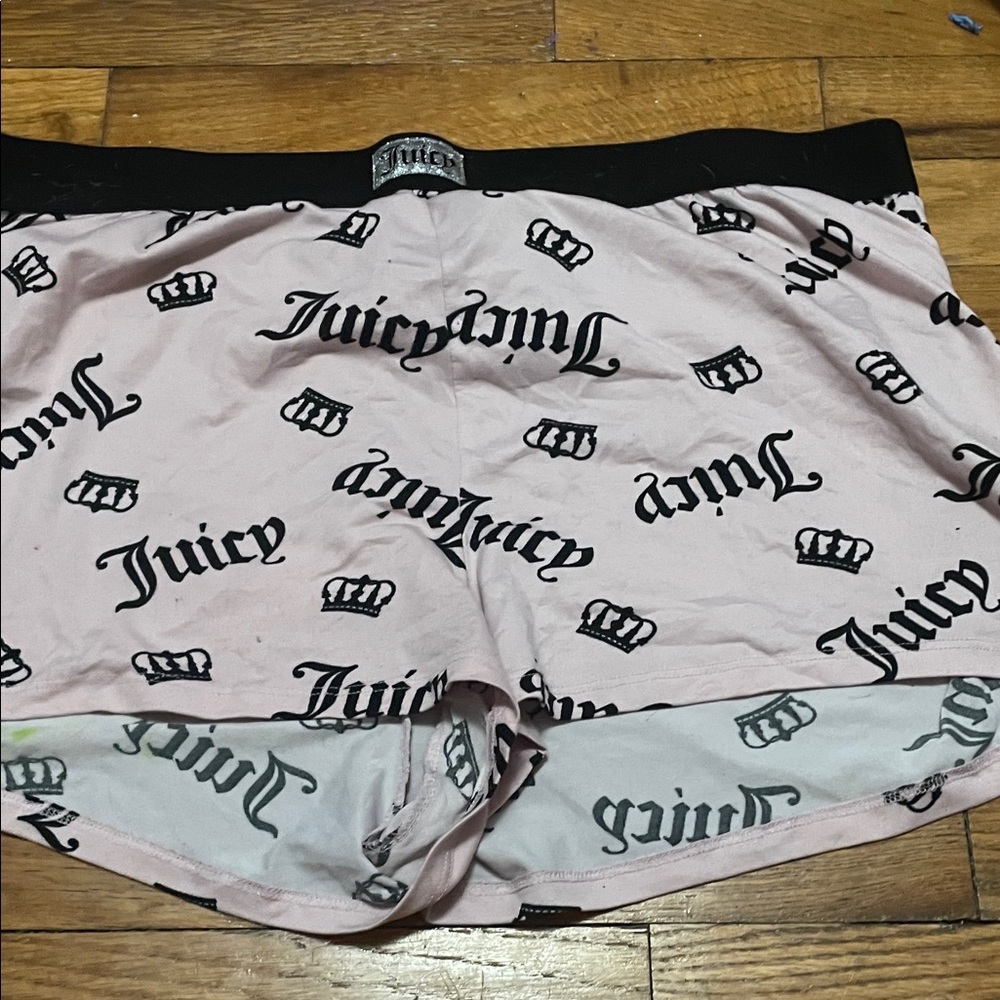 Juicy Couture Light Pink Logo Shorts